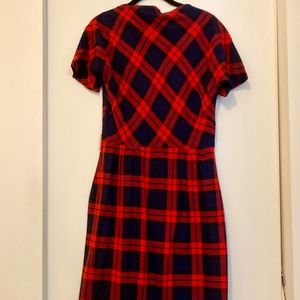 Handmade 1950's Style Plaid Slim Sheath Dress